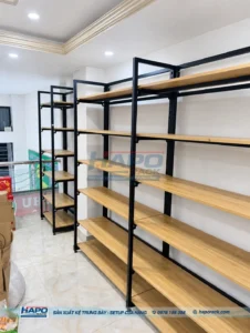 KỆ GỖ TRƯNG BÀY ĐỒ GIA DỤNG - ảnh 6