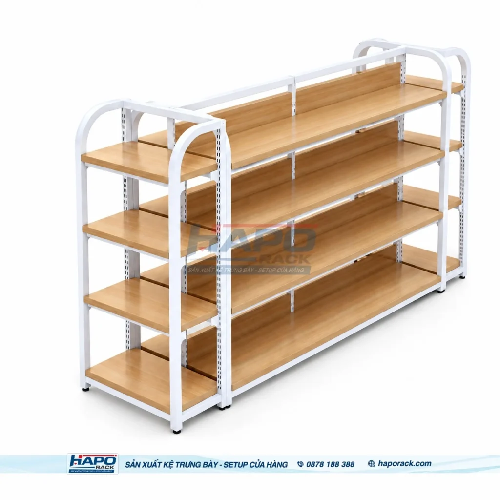 Thông số KỆ GỖ TRƯNG BÀY ĐỒ GIA DỤNG