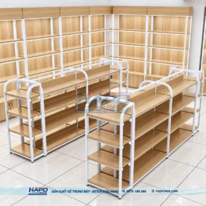 KỆ GỖ TRƯNG BÀY ĐỒ GIA DỤNG - ảnh 2