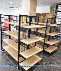 KỆ GỖ TRƯNG BÀY ĐỒ GIA DỤNG - ảnh 3