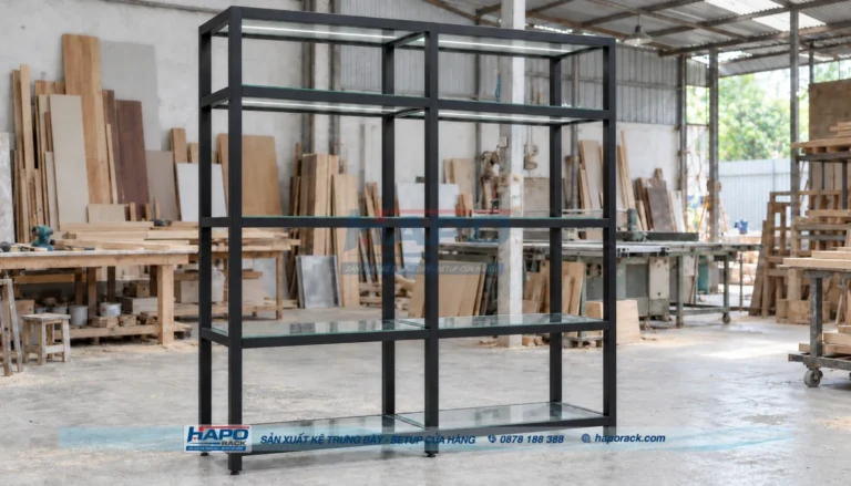 KỆ GỖ TRƯNG BÀY ĐỒ LƯU NIỆM