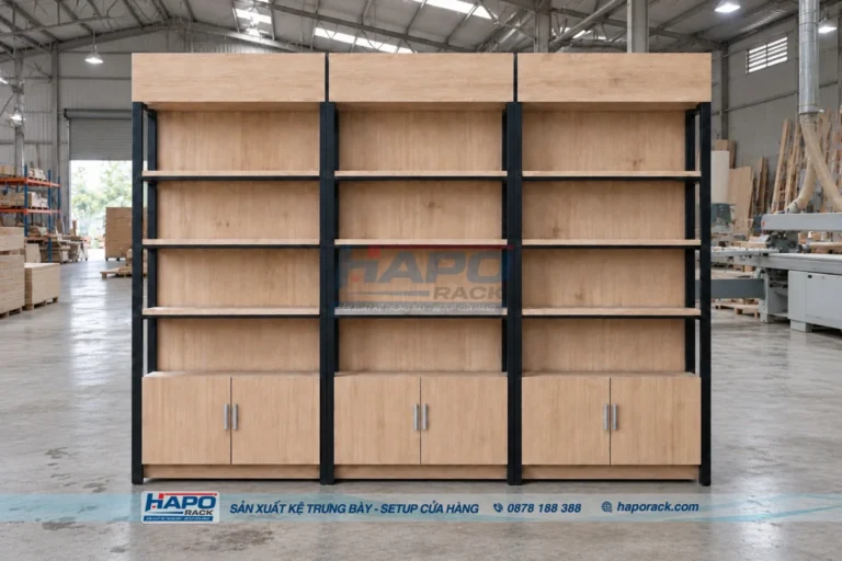 KỆ GỖ TRƯNG BÀY NƯỚC HOA