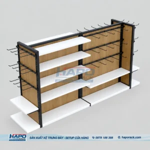 KỆ GỖ TRƯNG BÀY ỐP LƯNG - ảnh 8