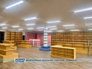 Kệ Gỗ Trưng Bày Nhà Sách - ảnh 4