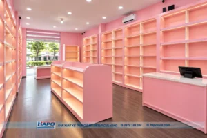 Kệ Gỗ Trưng Bày Sữa - ảnh 2