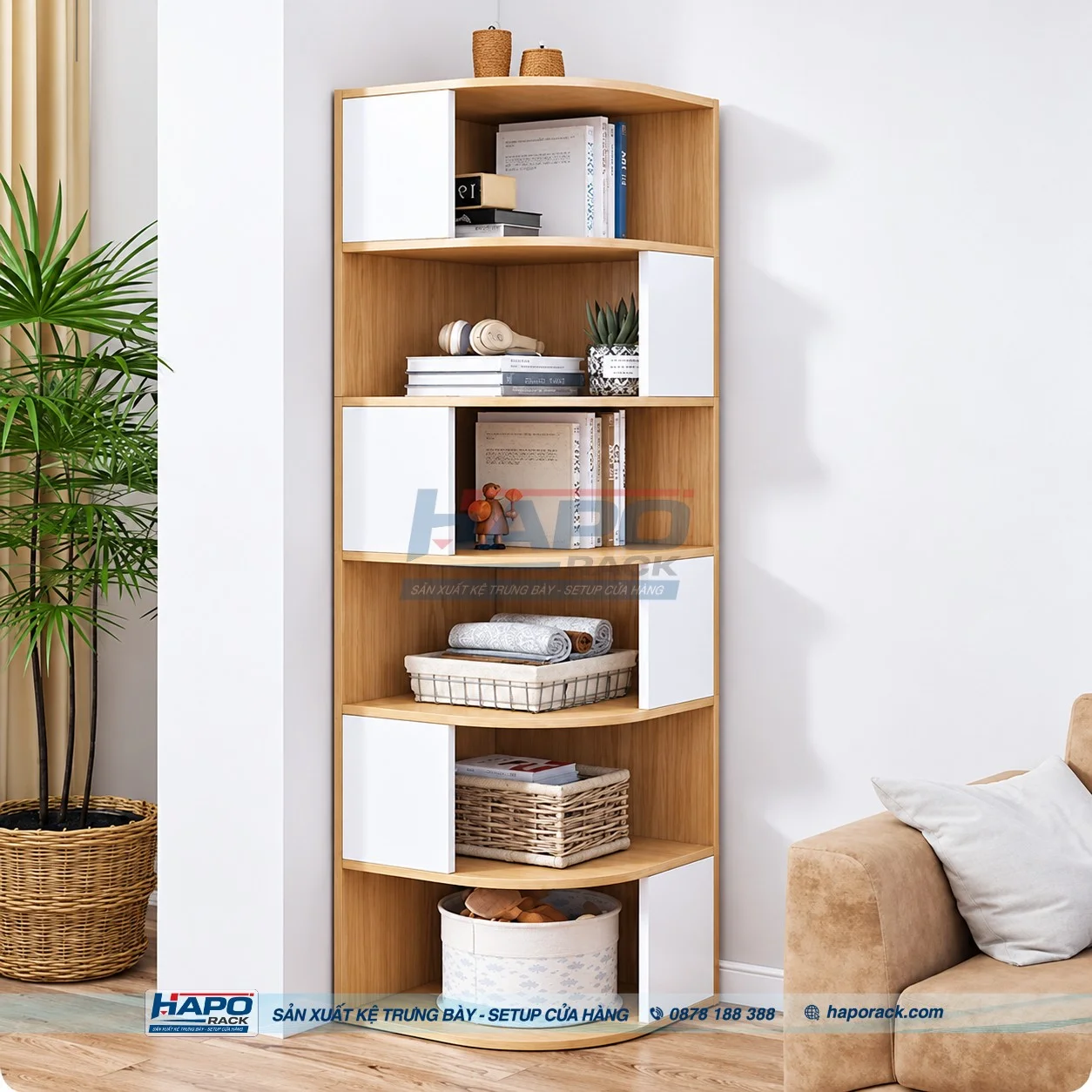 Kệ Góc Tầng Đựng Đồ Gọn Gàng, Ngăn Nắp