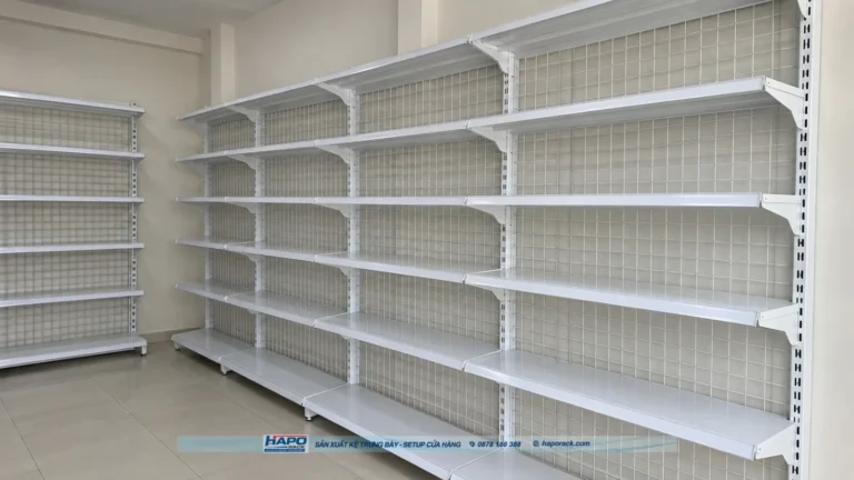 Kệ Đơn Lưng Lưới 6 Tầng