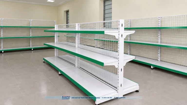Kệ Đôi Lưng Lưới 3 Tầng