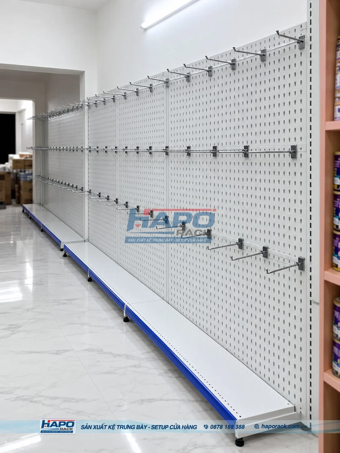 Kệ mâm tầng siêu thị thiết kế nhiều tầng trưng bày hàng hóa