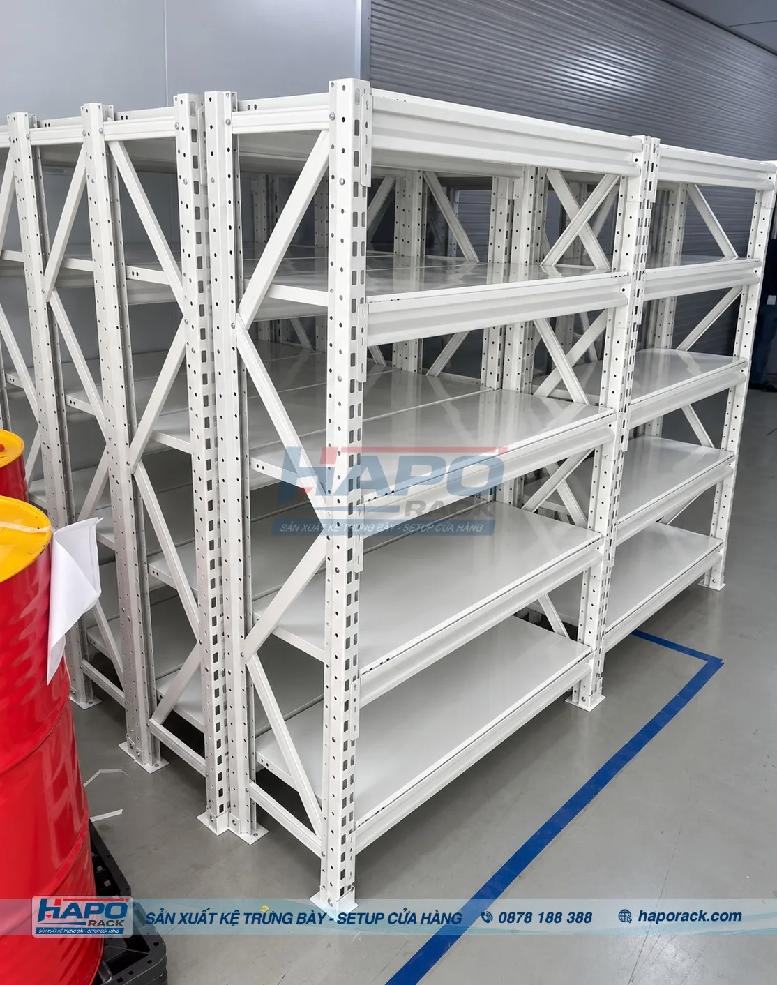 Kệ Sắt Trung Tải 5 Tầng Cho Nhà Kho Và Cửa Hàng