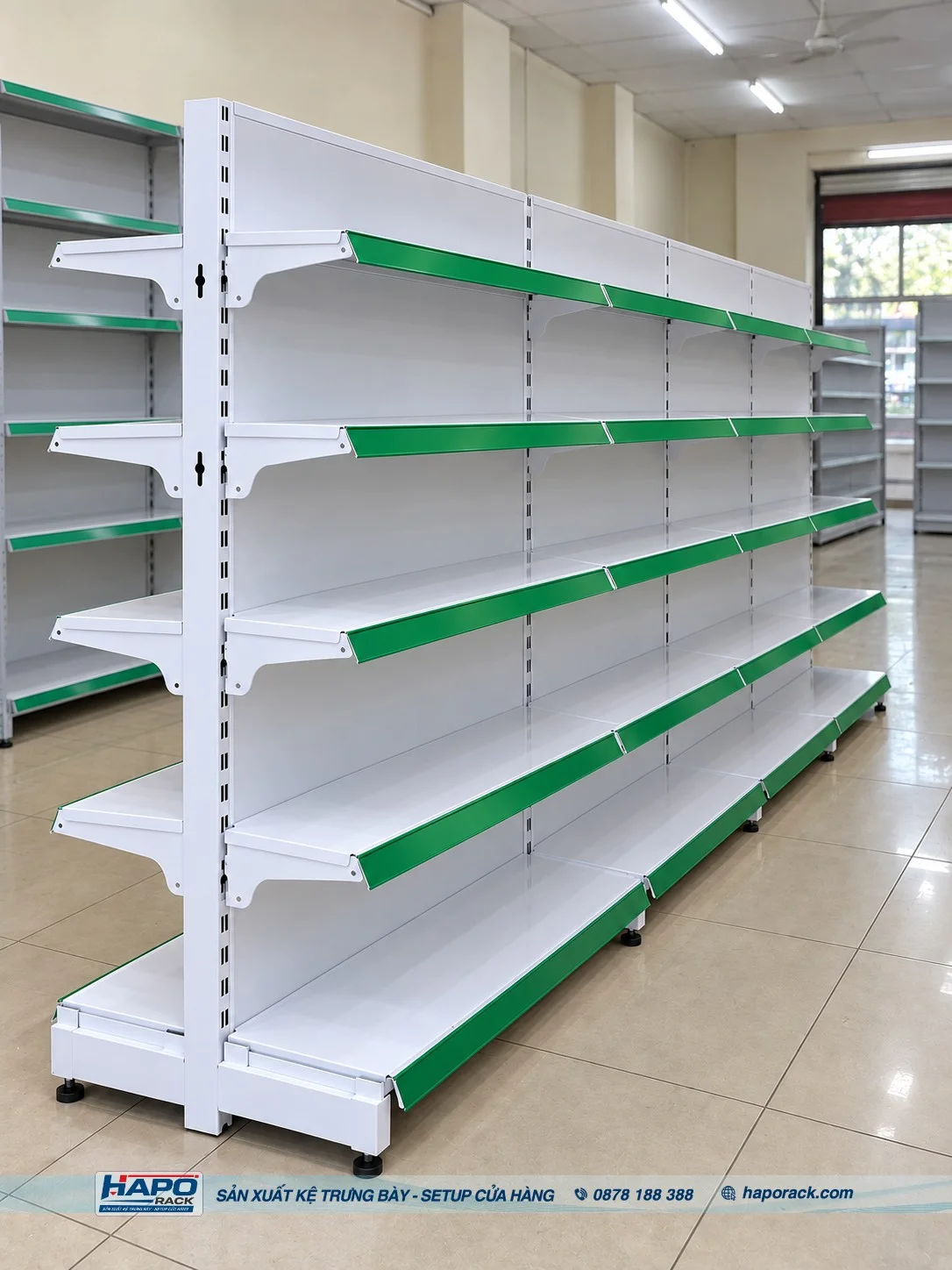 Kệ Siêu Thị Đôi Tôn Liền 5 Tầng