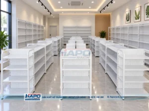 kệ siêu thị lưng lưới HAPO RACK