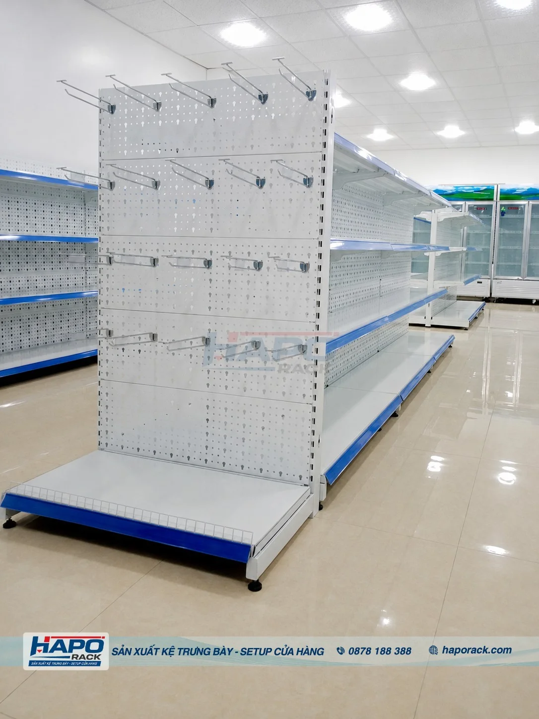 kệ siêu thị lưng tôn đục lỗ