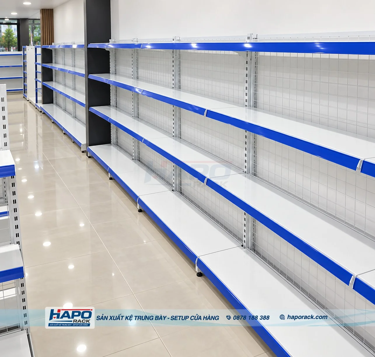 Kệ trưng bày cửa hàng tạp hóa Phú Hòa