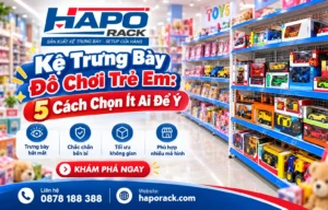 - Kệ trưng bày đồ chơi trẻ em thiết kế đẹp và hiện đại cho cửa hàng