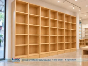 Kệ Gỗ Trưng Bày Gấu Bông Nhiều Ngăn - ảnh 2
