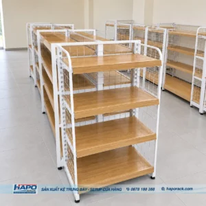 Kệ Lưng Lưới Mâm Gỗ 4 Tầng - ảnh 6