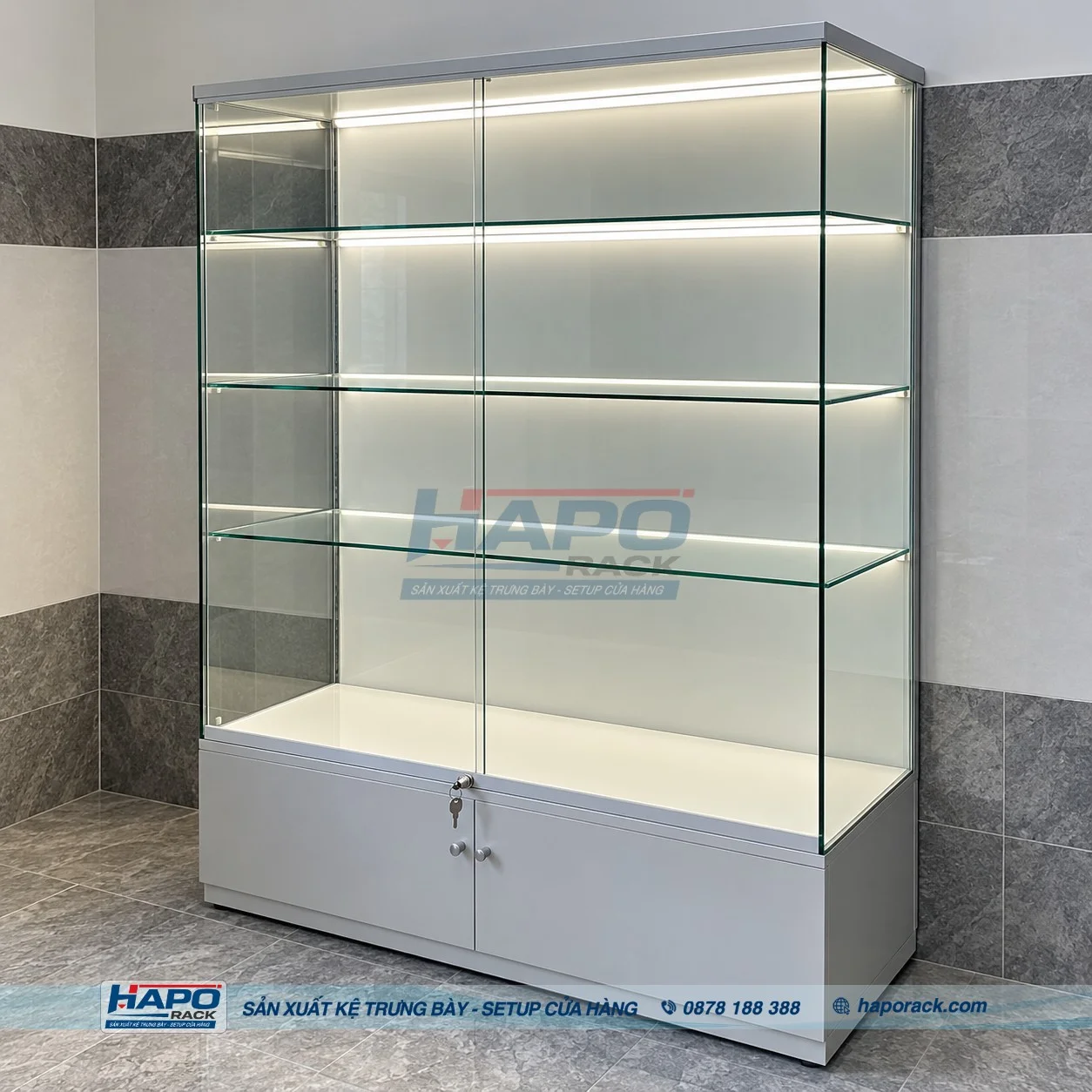 Kệ Trưng Bày Mỹ Phẩm Hiện Đại – Nâng Tầm Không Gian Shop