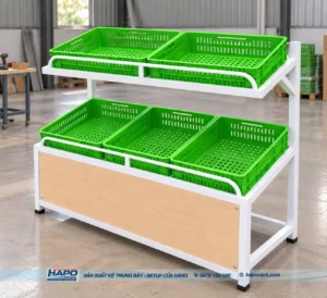 Kệ Trưng Bày Rau Củ Quả Khung Sắt - ảnh 1
