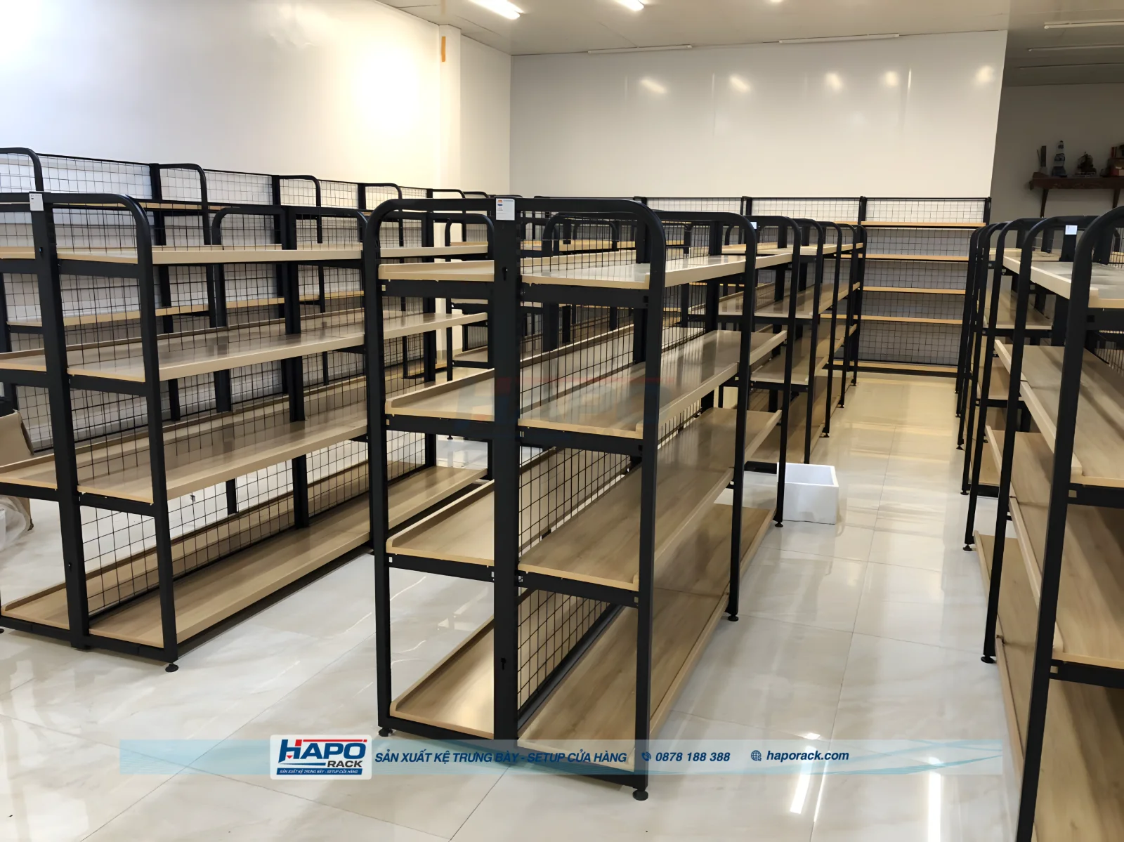 Kệ trưng bày rau củ quả nhiều tầng