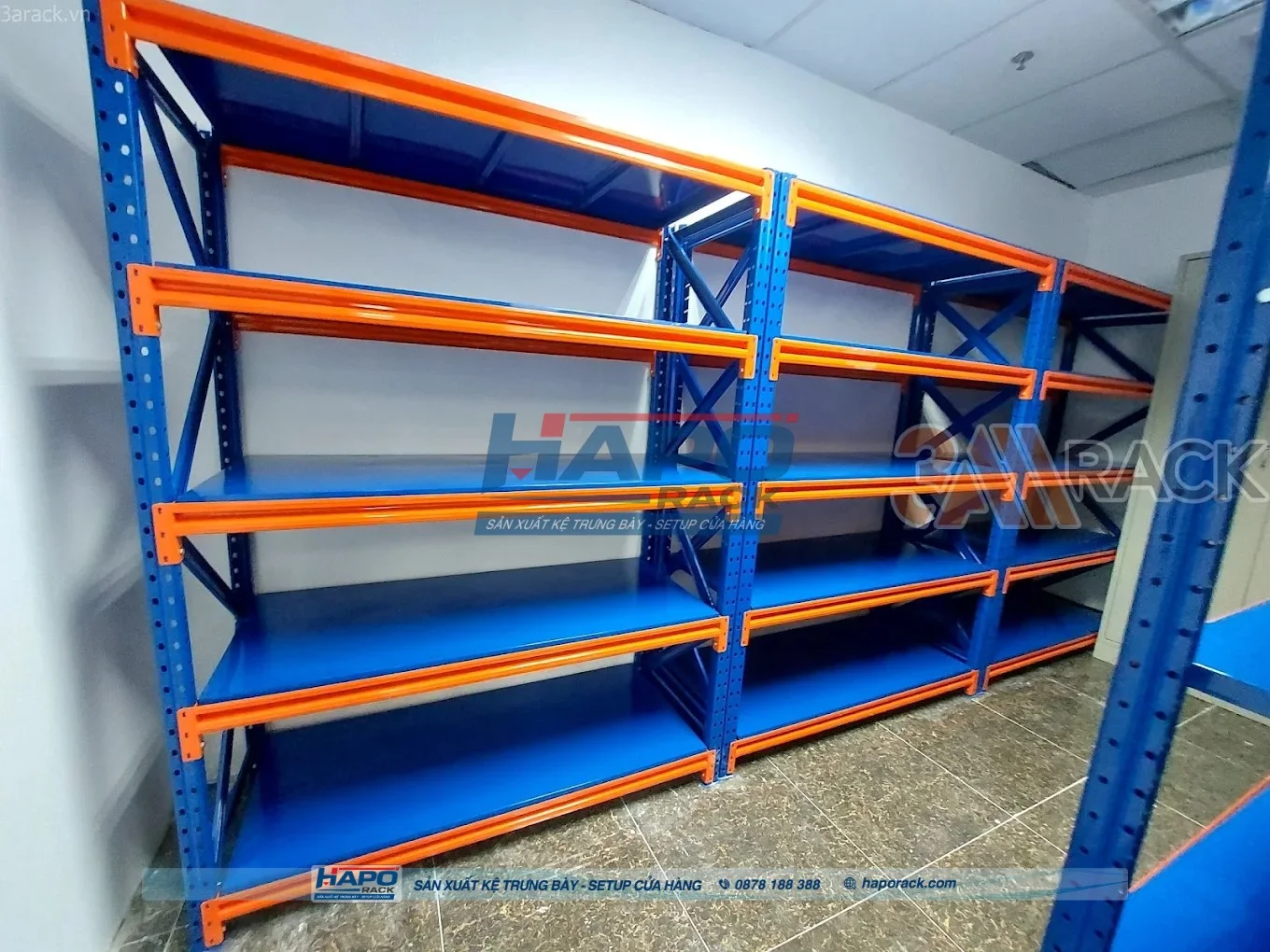 Kệ trung tải 4 tầng giúp tối ưu không gian lưu trữ hàng hóa