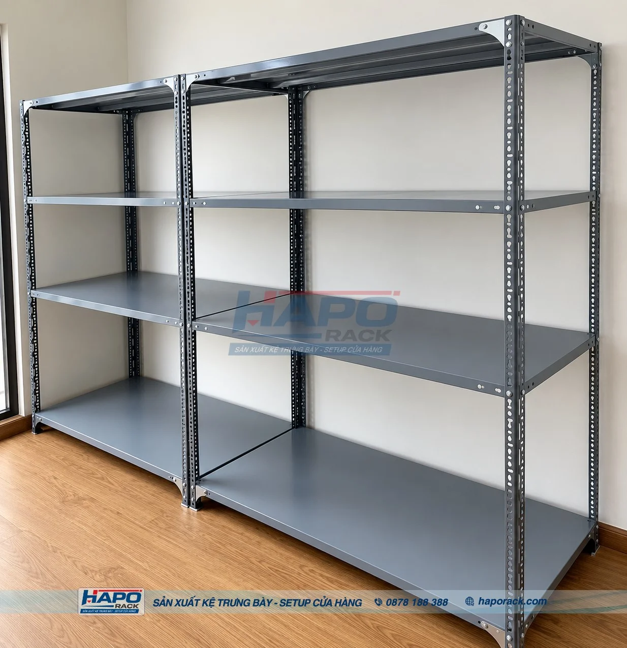 Kệ V Lỗ 4 Tầng Đa Năng Cho Gia Đình Và Cửa Hàng