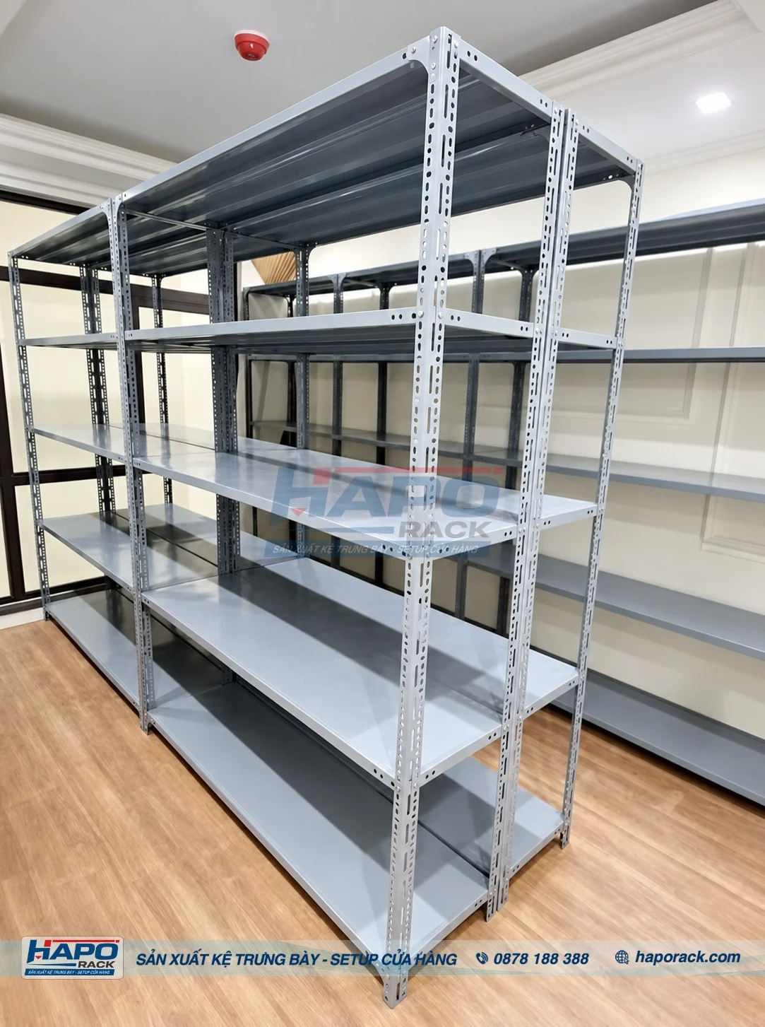 Kệ V Lỗ HAPO RACK – Kệ Sắt Đa Năng Cho Kho Hàng