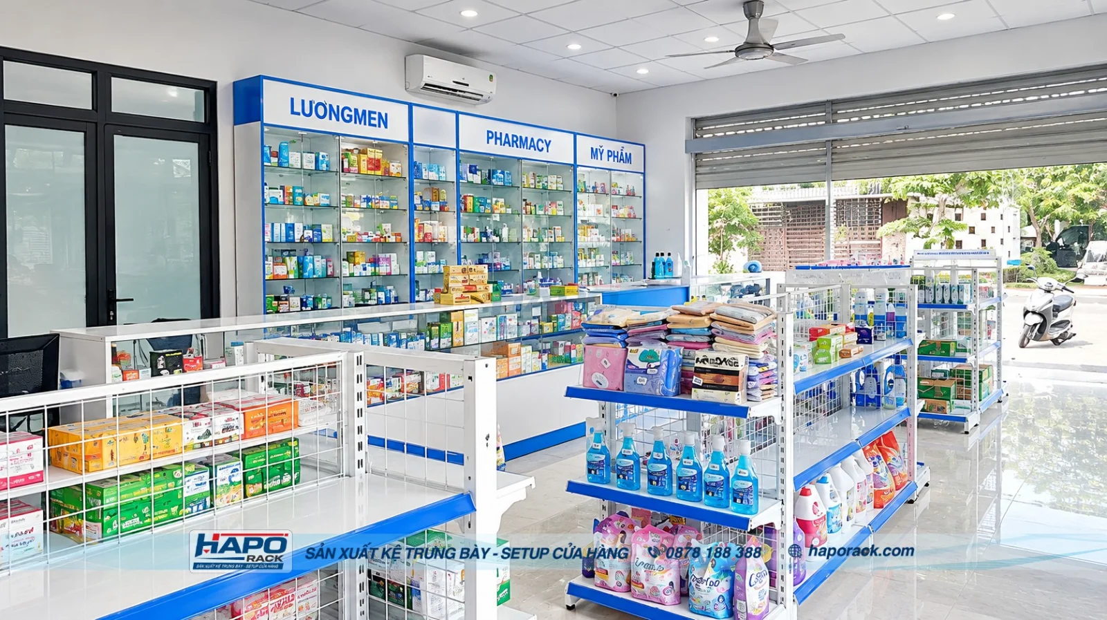 mẫu thiết kế nhà thuốc tây hiện đại