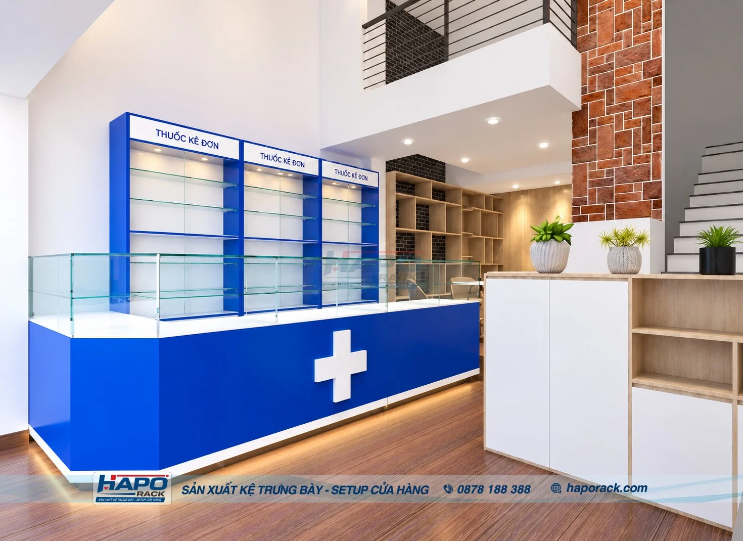 Sản Xuất Kệ Cửa Hàng Thuốc Tây Tại Xã Phù Mỹ Tây TP. HCM