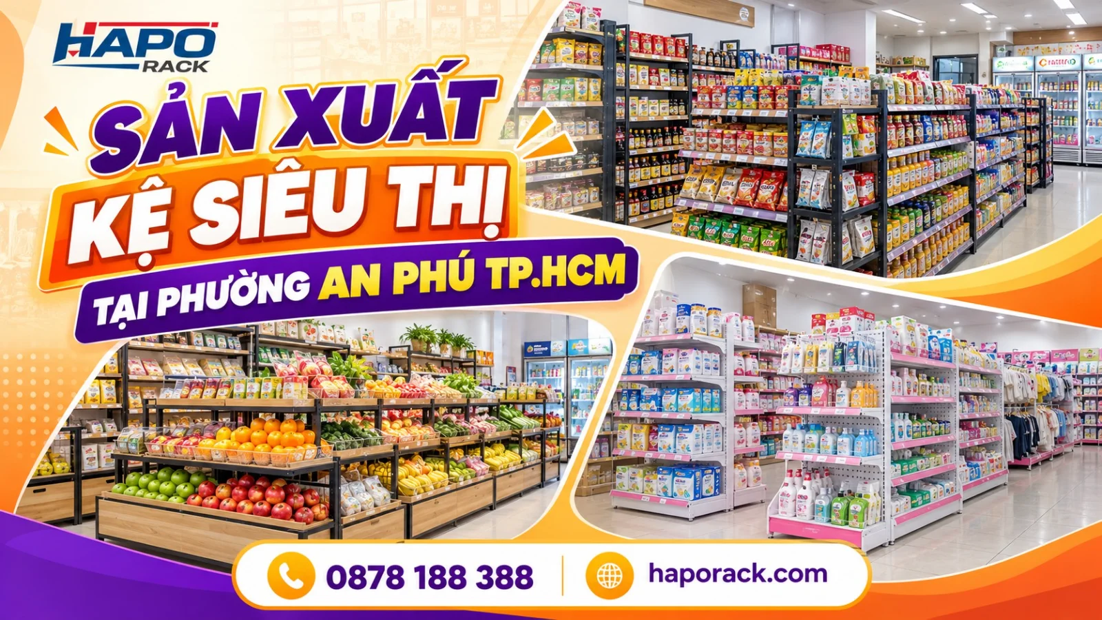Sản Xuất Kệ Siêu Thị Giá Tốt Tại Phường An Phú TP.HCM