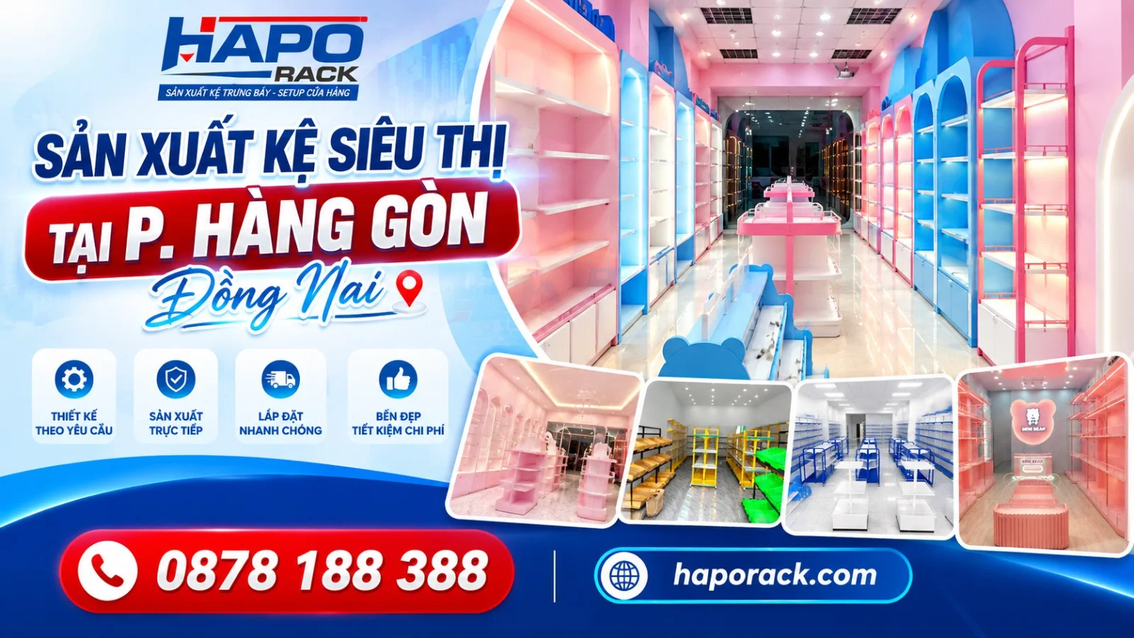 Sản Xuất Kệ Siêu Thị Tại P. Hàng Gòn Đồng Nai Giá Tận Xưởng