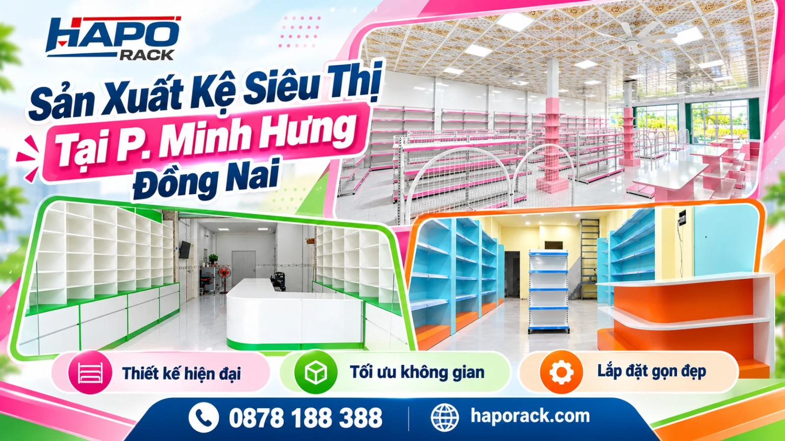 Sản Xuất Kệ Siêu Thị Tại P. Minh Hưng Đồng Nai Giá Tận Xưởng