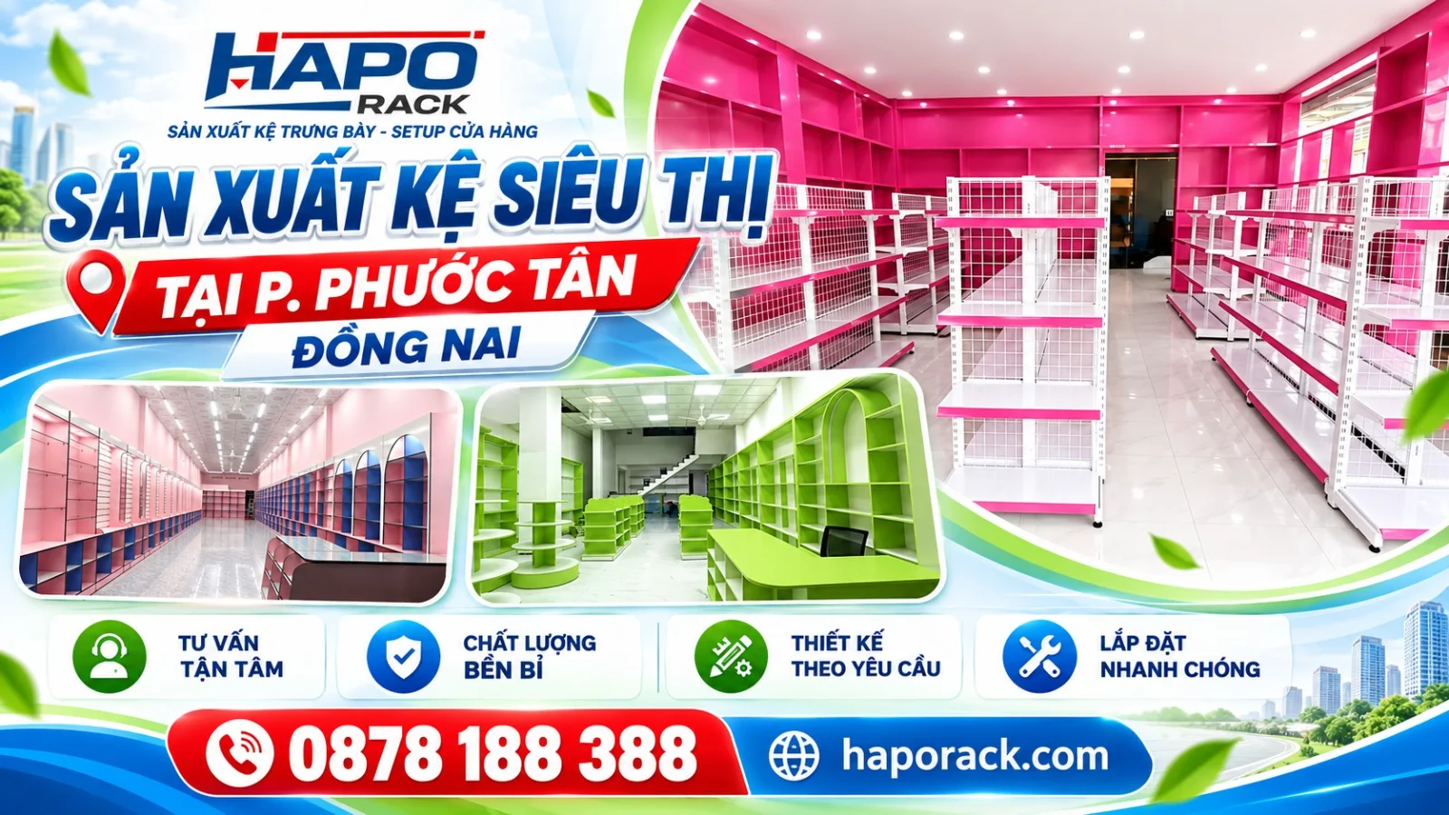 Sản Xuất Kệ Siêu Thị Tại P. Phước Tân Đồng Nai Giá Tận Xưởng