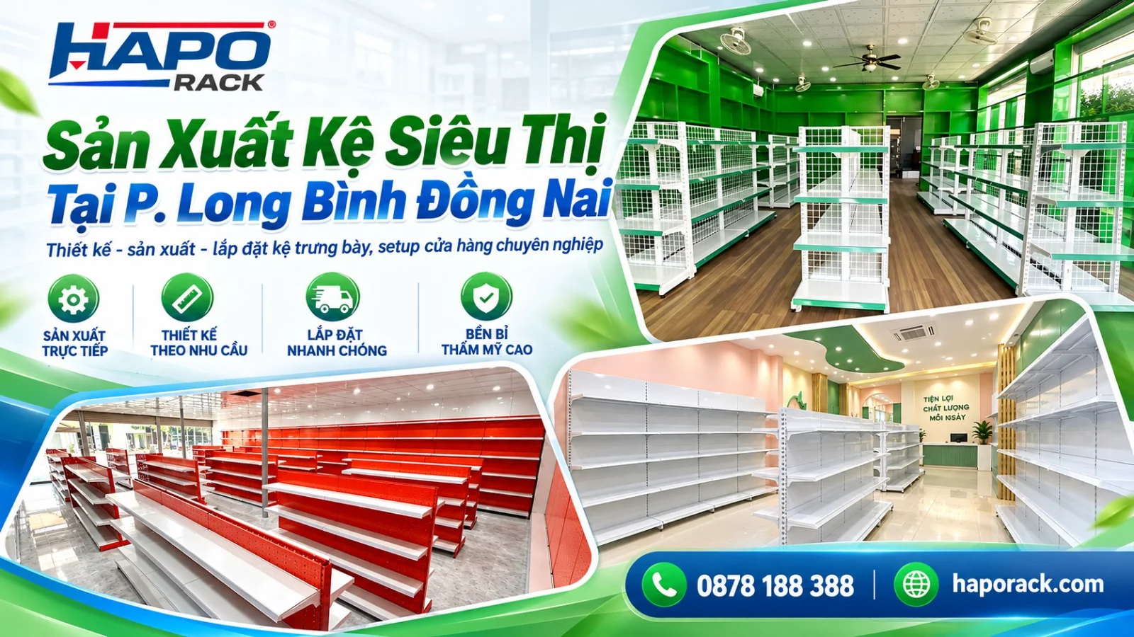 Sản Xuất Kệ Siêu Thị Tại Phường Long Bình Đồng Nai Giá Tốt Tận Xưởng
