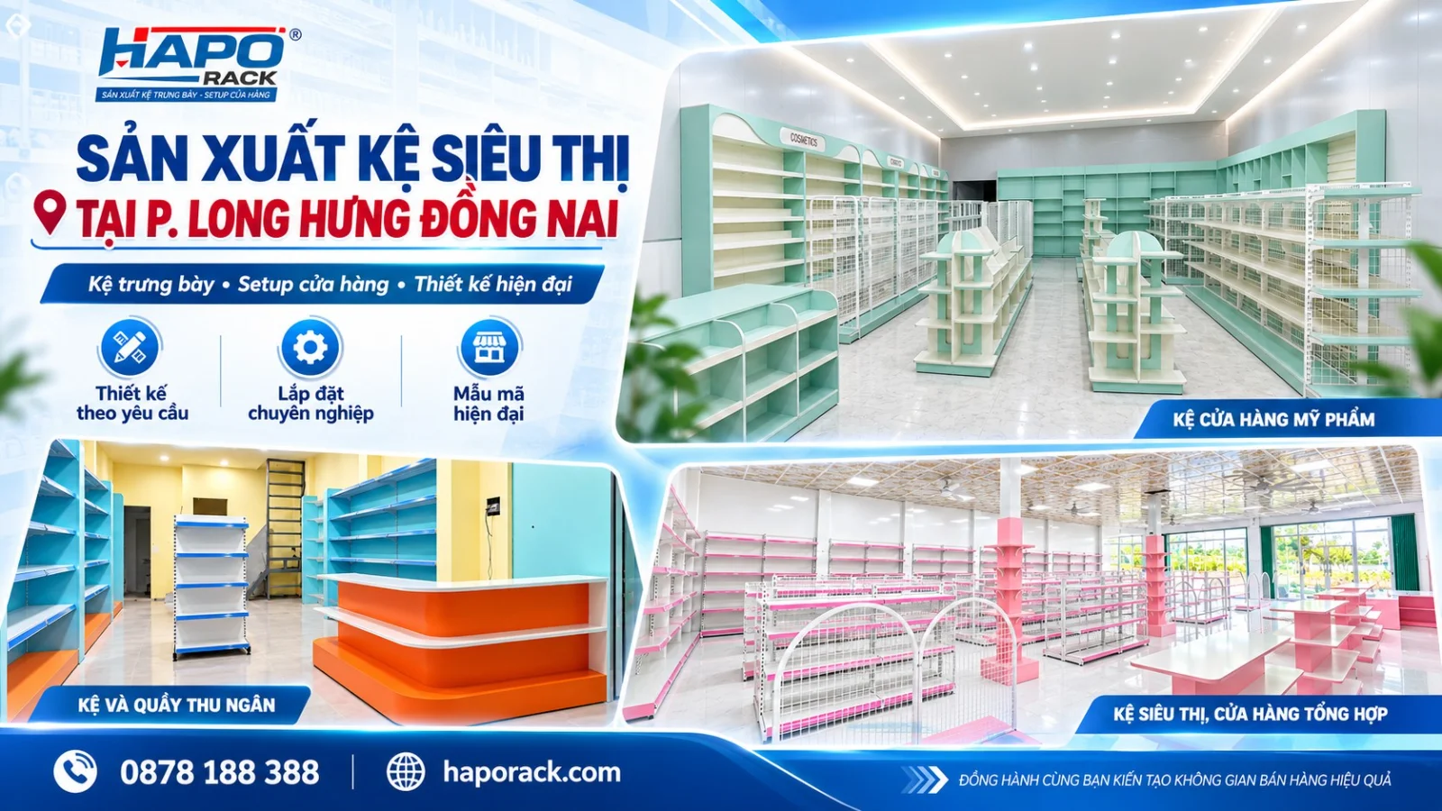 Sản Xuất Kệ Siêu Thị Tại Phường Long Hưng Đồng Nai Giá Tận Xưởng