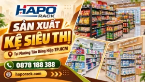 Sản Xuất Kệ Siêu Thị Tại Phường Tân Đông Hiệp TP.HCM Giá Xưởng