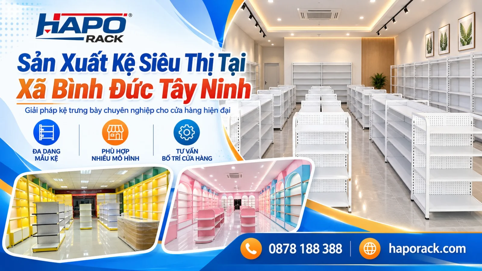 Sản Xuất Kệ Siêu Thị Tại Xã Bình Đức Tây Ninh Đa Dạng Mẫu Mã