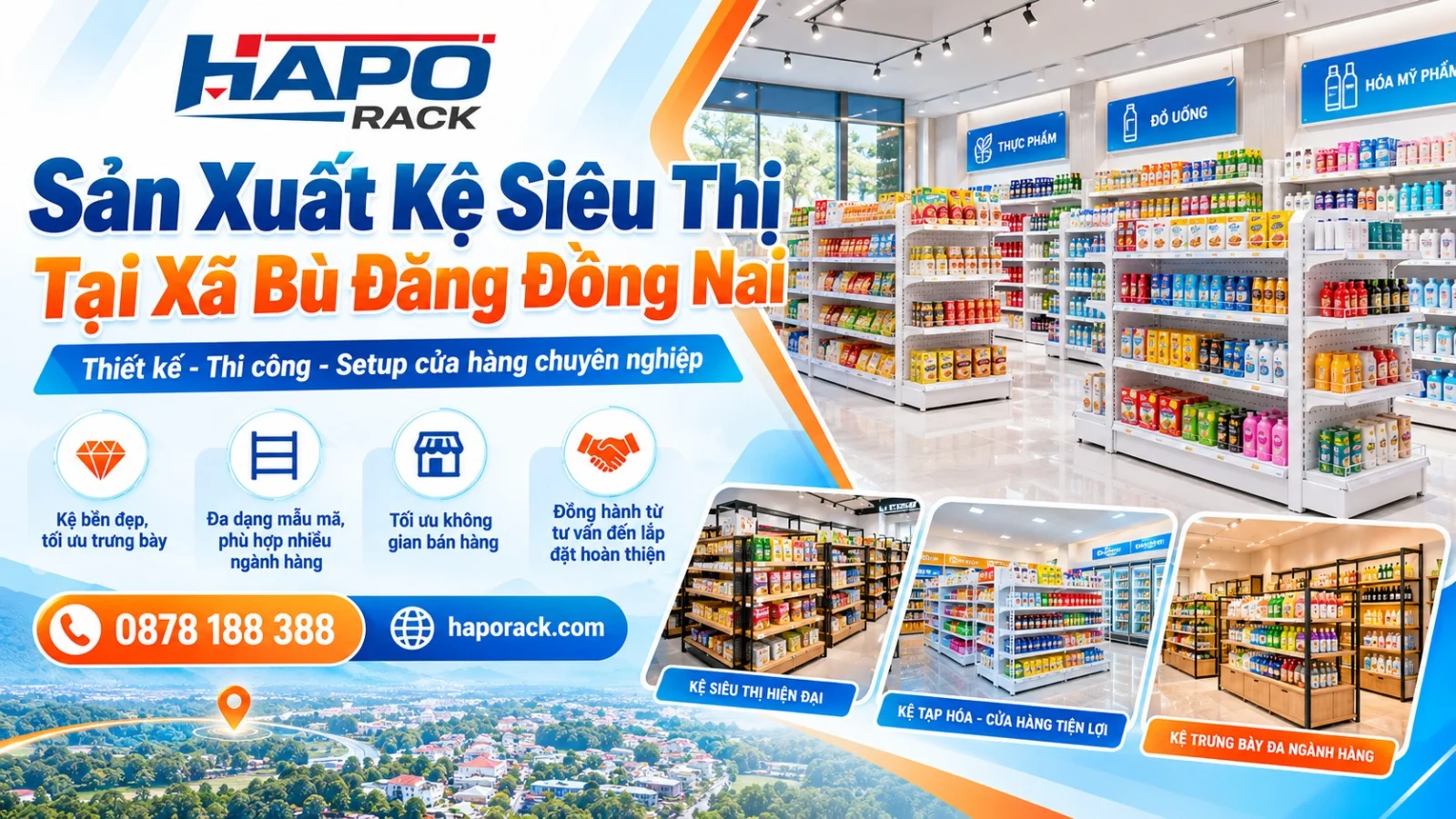 Sản Xuất Kệ Siêu Thị Tại Xã Bù Đăng Đồng Nai Chất Lượng, Giá Tốt