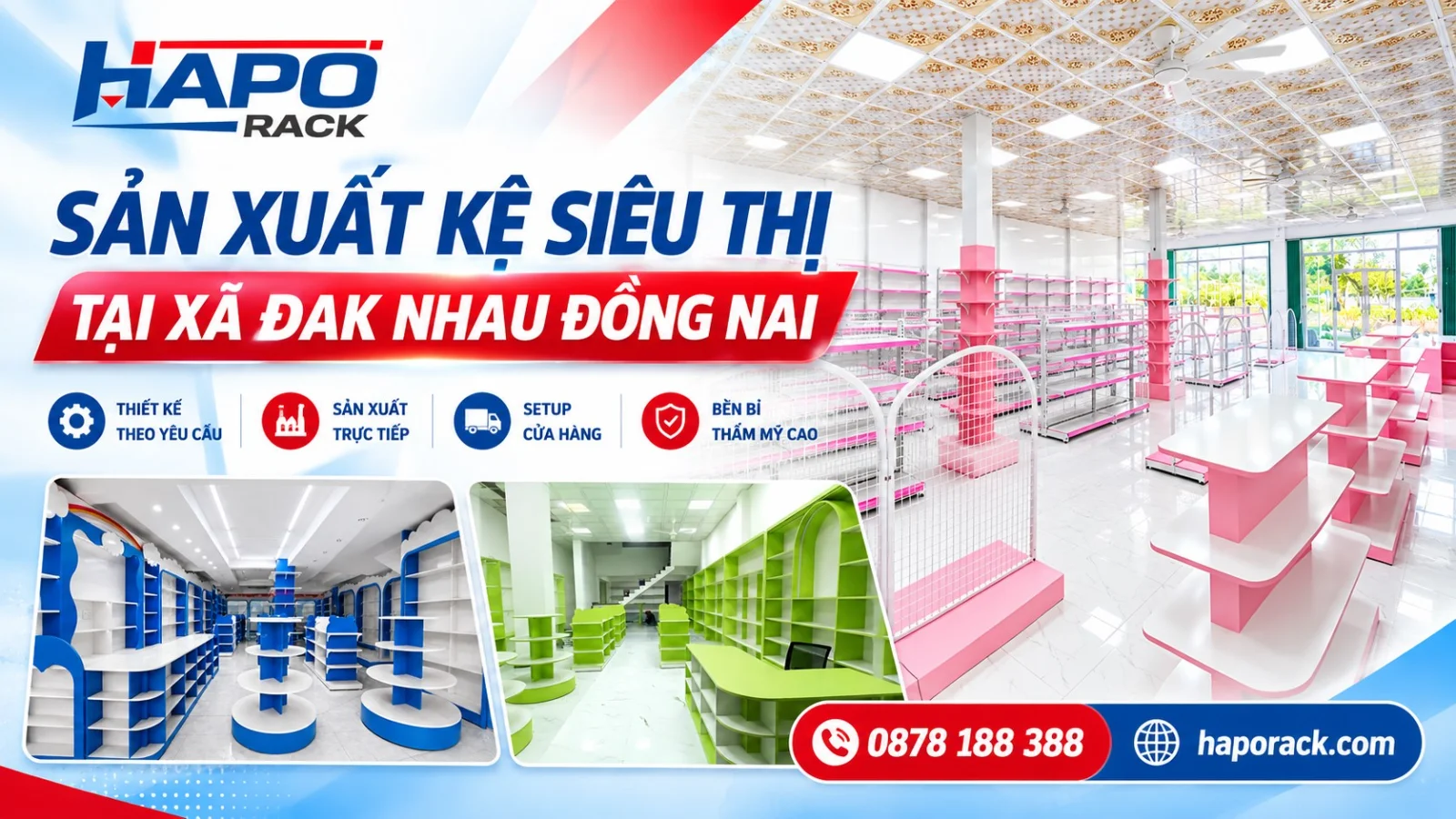Sản Xuất Kệ Siêu Thị Tại Xã Đak Nhau Đồng Nai Giá Gốc Tận Xưởng