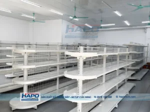 sản xuất kệ siêu thị tại xã Đức Huệ Tây Ninh