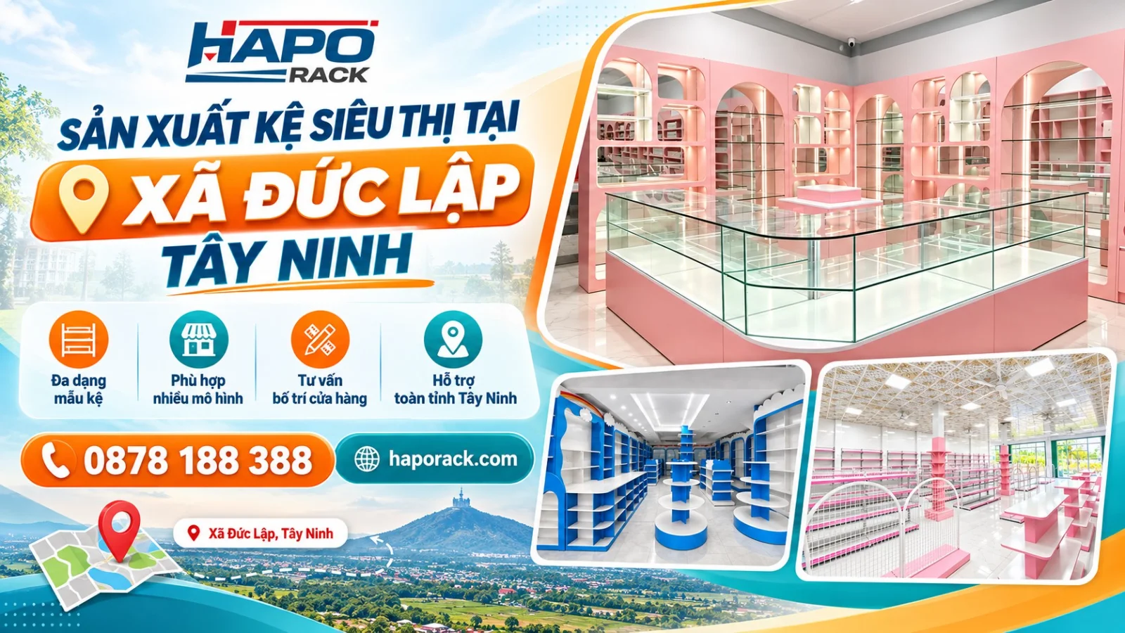 Sản Xuất Kệ Siêu Thị Tại Xã Đức Lập Tây Ninh Đa Dạng Mẫu Mã
