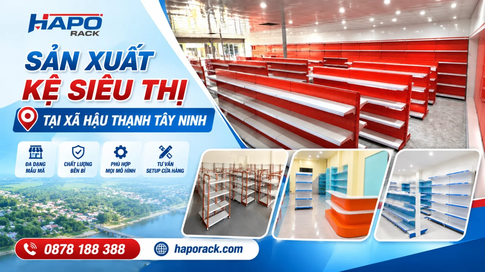 Sản Xuất Kệ Siêu Thị Tại Xã Hậu Thạnh Tây Ninh Chất Lượng, Bền Đẹp