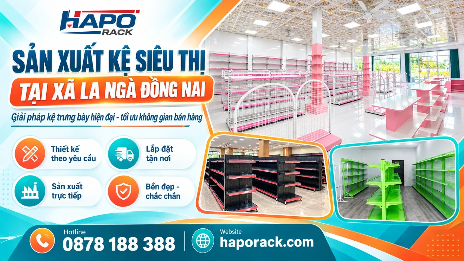 Sản Xuất Kệ Siêu Thị Tại Xã La Ngà Đồng Nai Giá Rẻ, Chất Lượng Cao