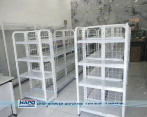 sản xuất kệ siêu thị tại xã Long Hựu Tây Ninh