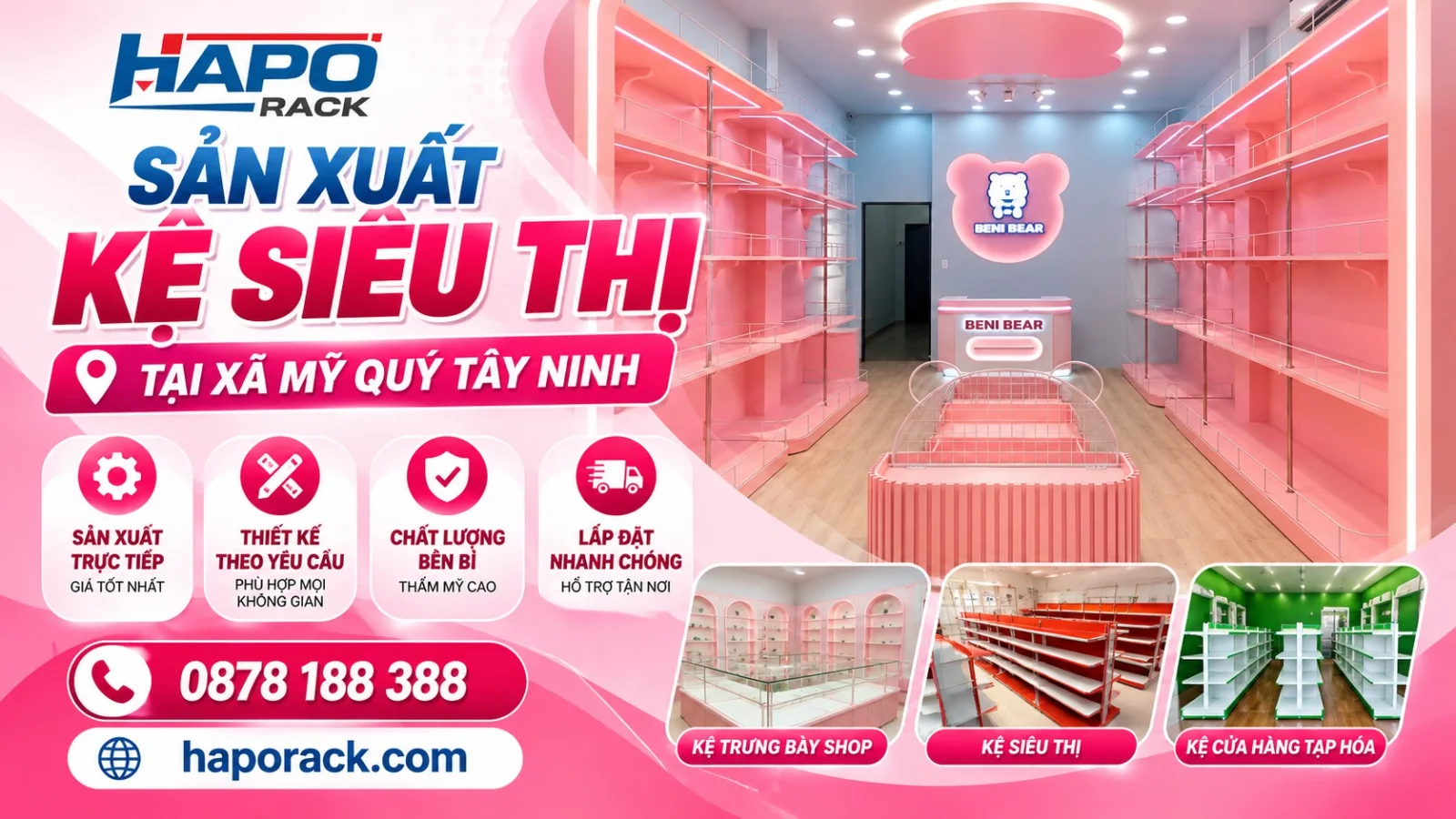Sản Xuất Kệ Siêu Thị Tại Xã Mỹ Quý Tây Ninh Đa Dạng Mẫu Mã