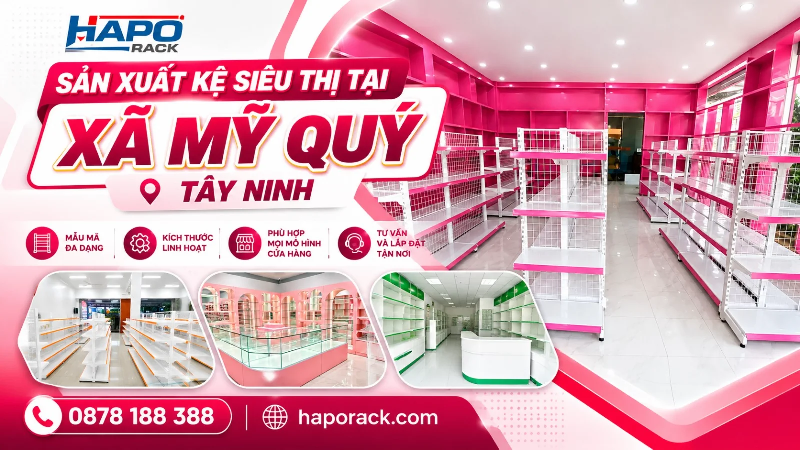Sản Xuất Kệ Siêu Thị Tại Xã Mỹ Quý Tây Ninh Theo Yêu Cầu
