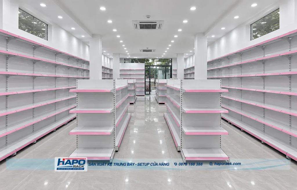 Sản xuất kệ siêu thị tại xã Nha Bích Đồng Nai