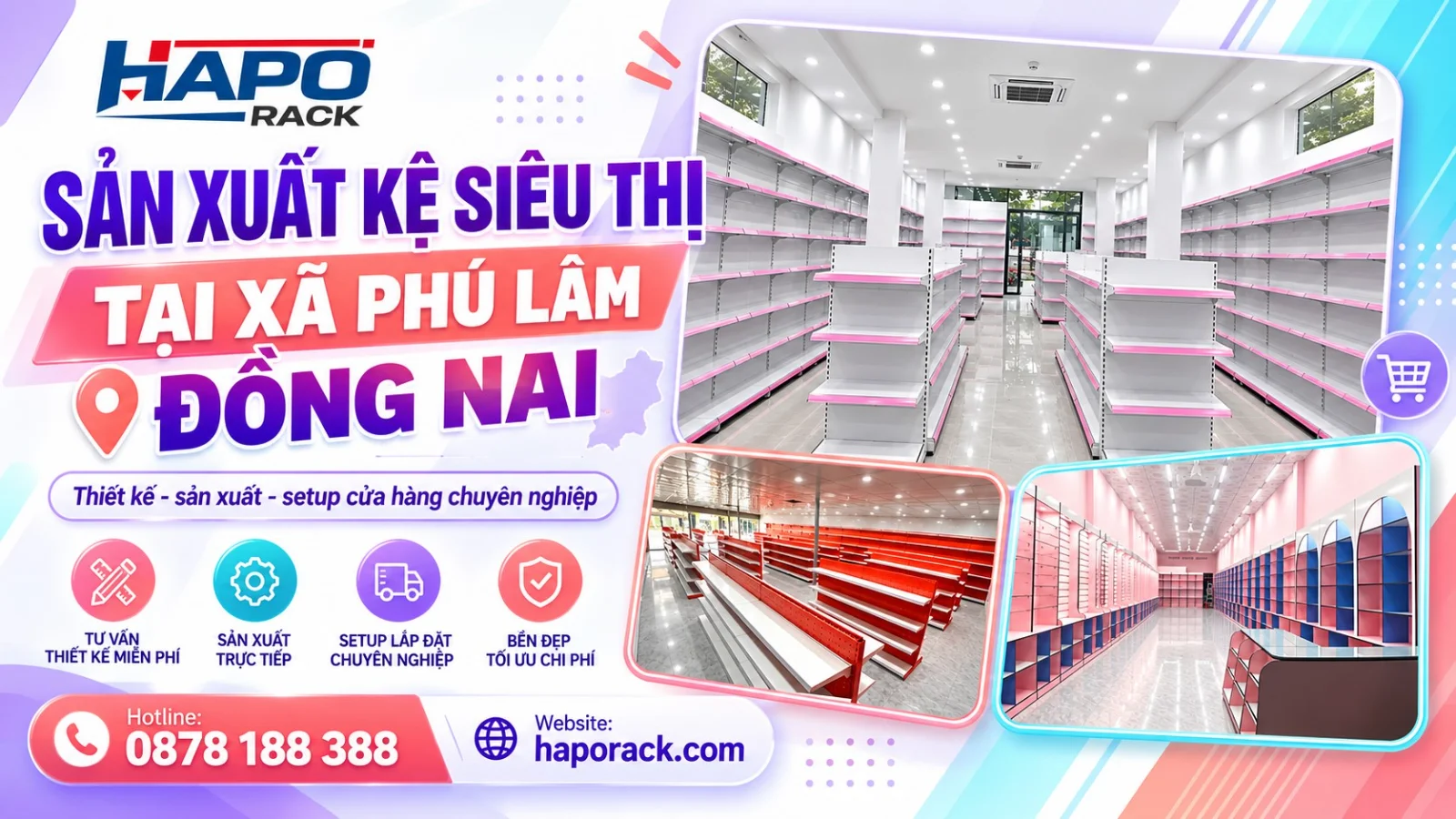Sản Xuất Kệ Siêu Thị Tại Xã Phú Lâm Đồng Nai Giá Rẻ, Chất Lượng Cao