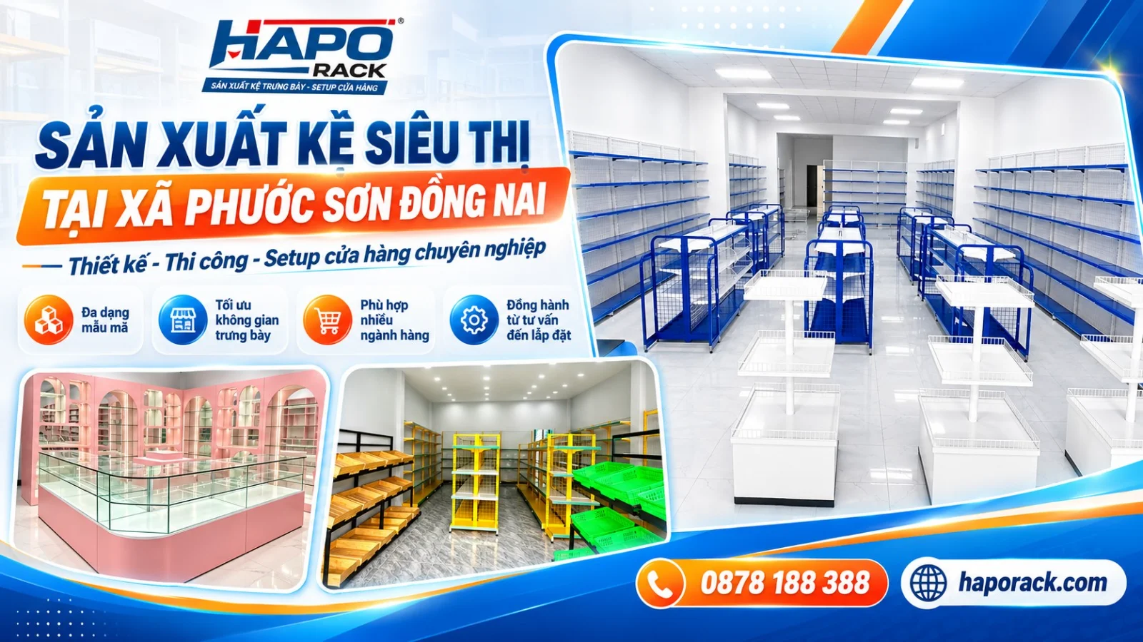 Sản Xuất Kệ Siêu Thị Tại Xã Phước Sơn Đồng Nai Uy Tín, Giá Tốt