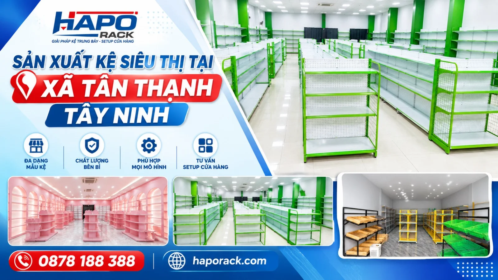 Sản Xuất Kệ Siêu Thị Tại Xã Tân Thạnh Tây Ninh Chất Lượng, Giá Tốt